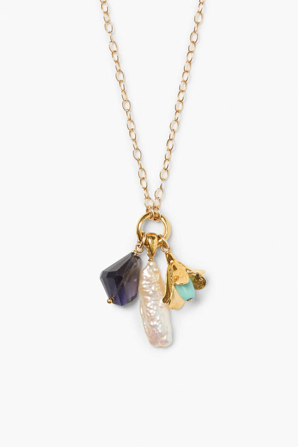 Bellflower Charm Necklace Multi