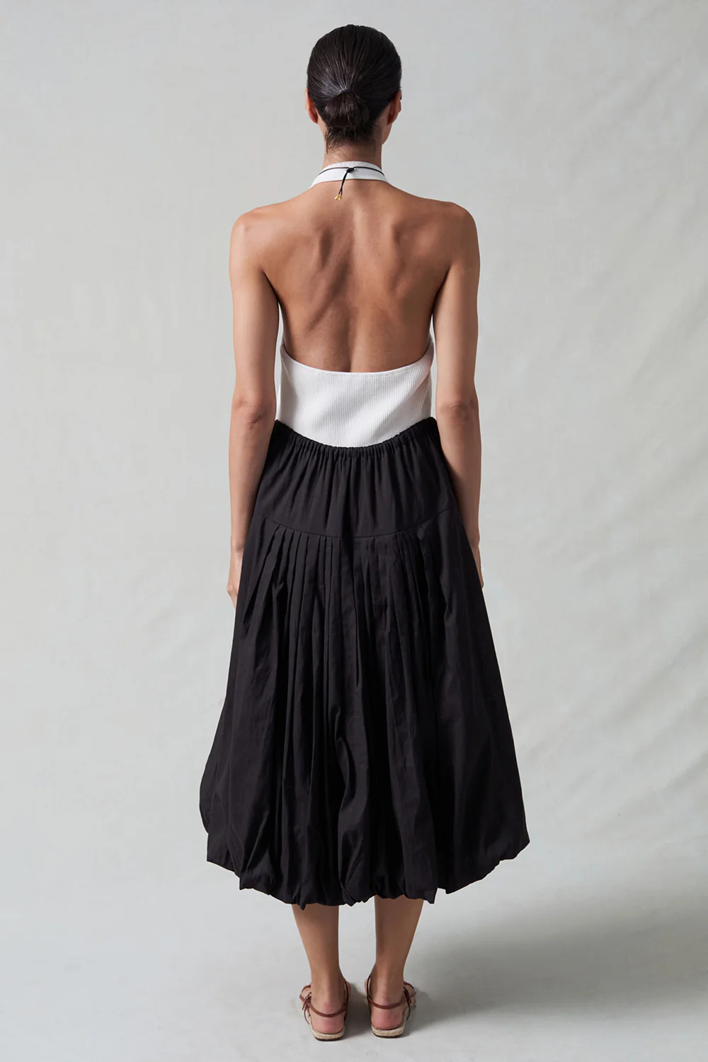 Million Pleats Bubble Skirt Black - Image 4