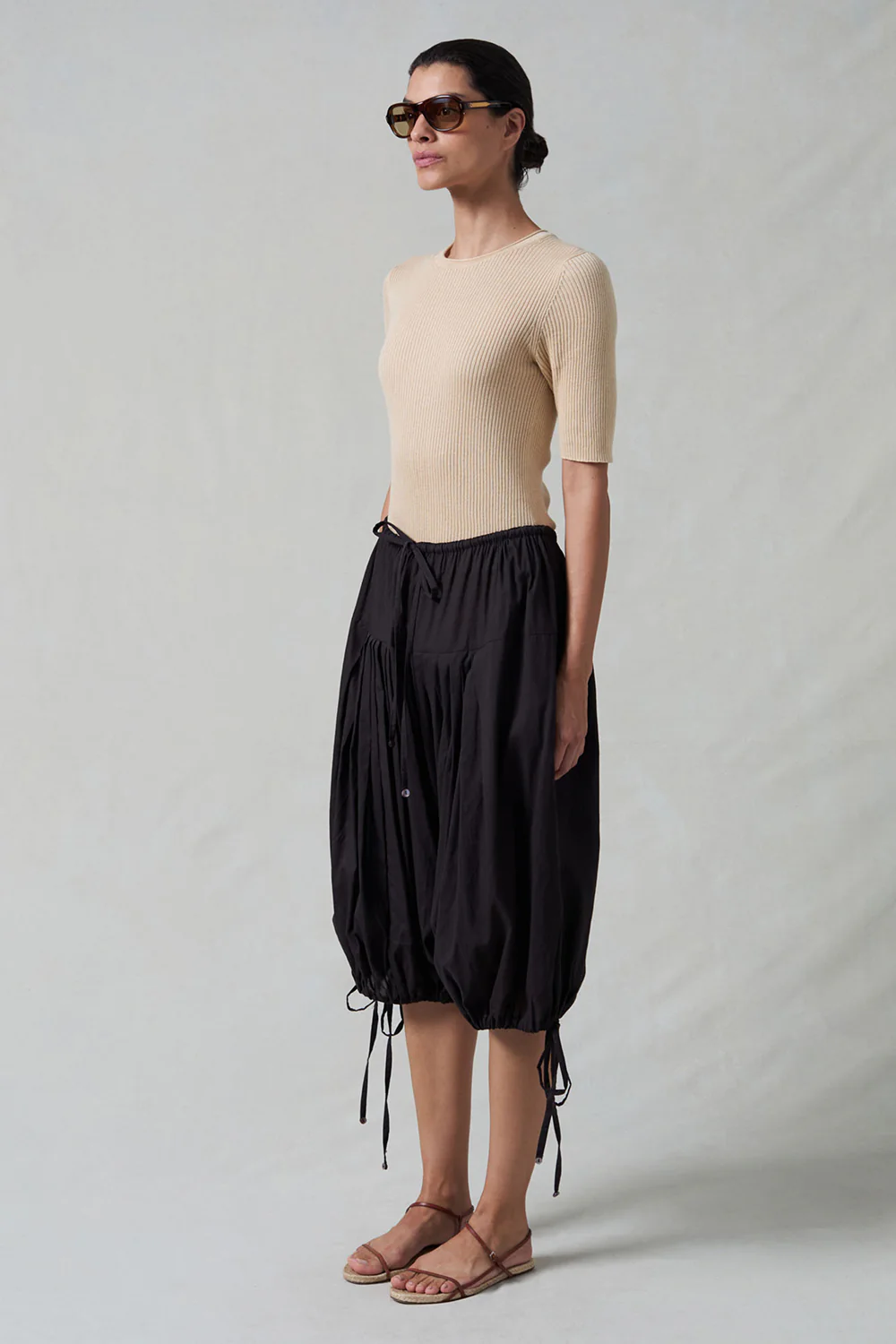 Million Pleats Fisherman Shorts Black - Image 3