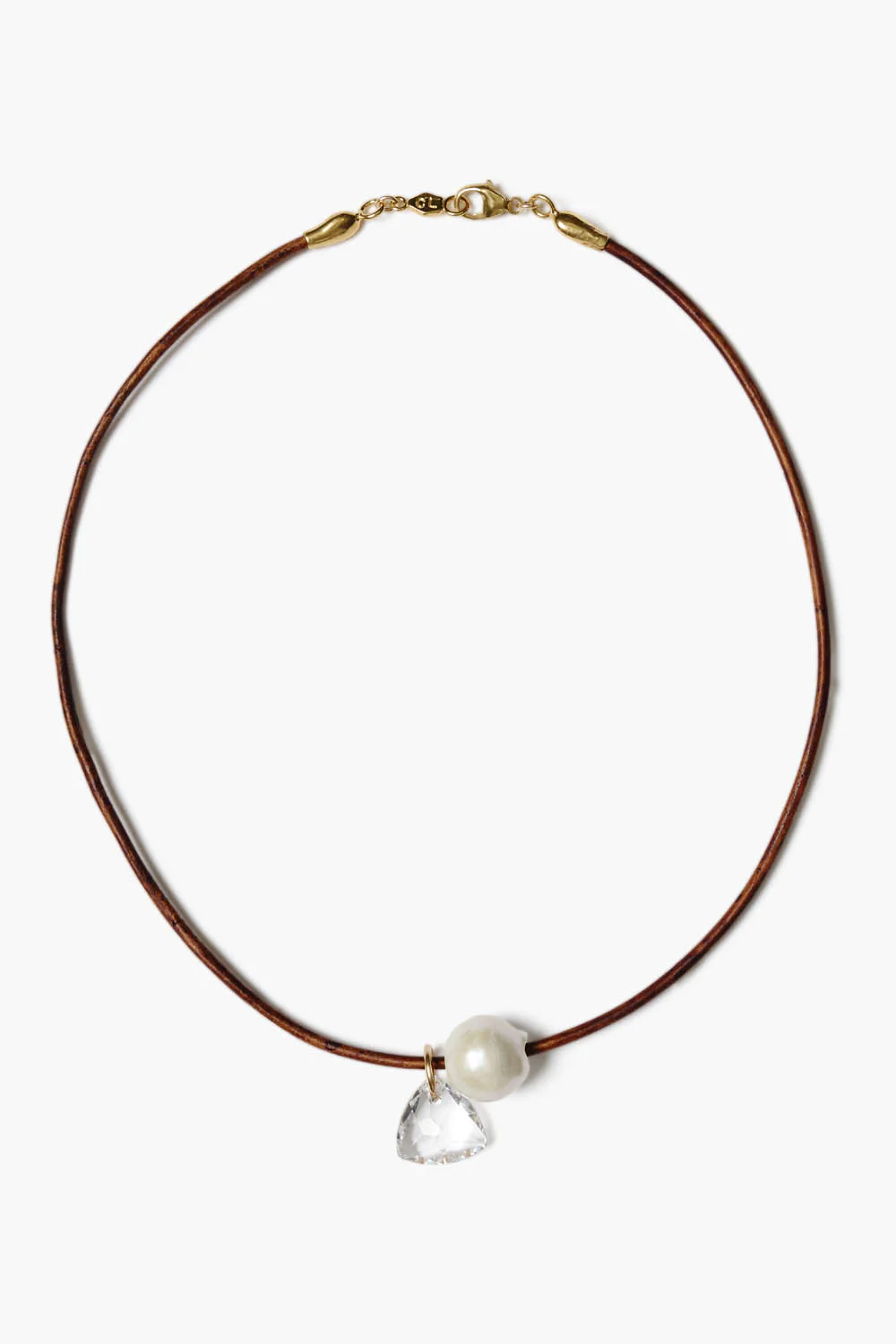 Na Pali Leather Necklace Brown Mix