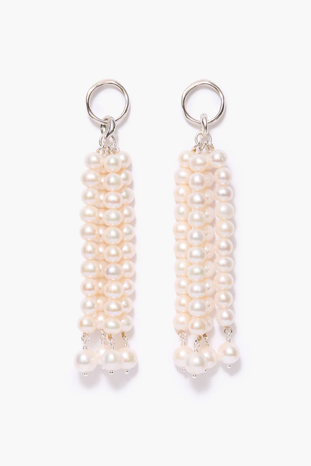 Pampille Earrings White Pearl