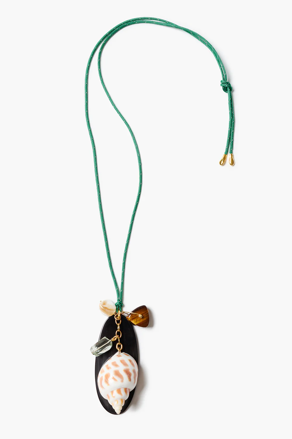 Paracord Charm Necklace Green