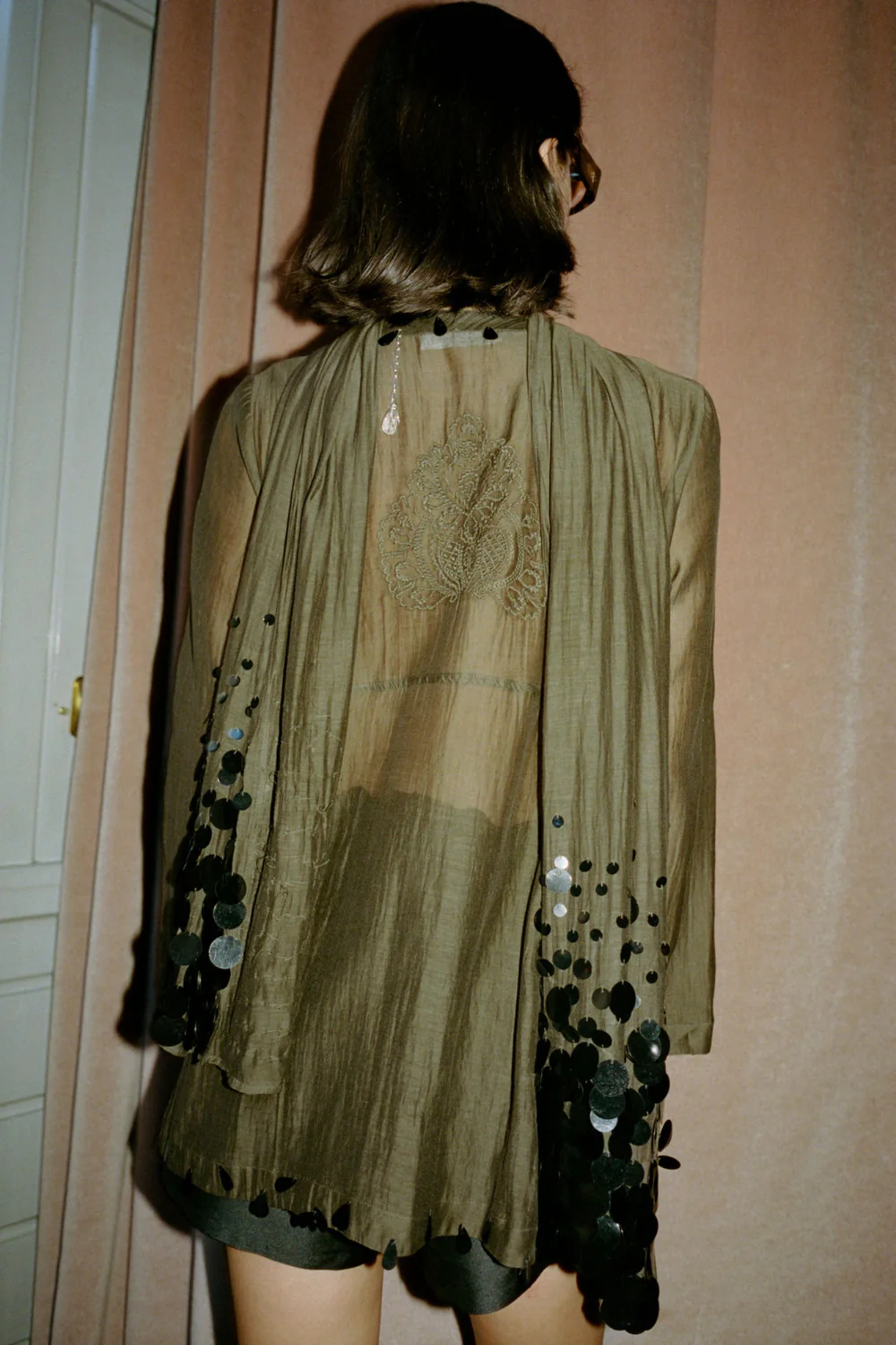 Sequin Tear Drop Blouse Earth - Image 4