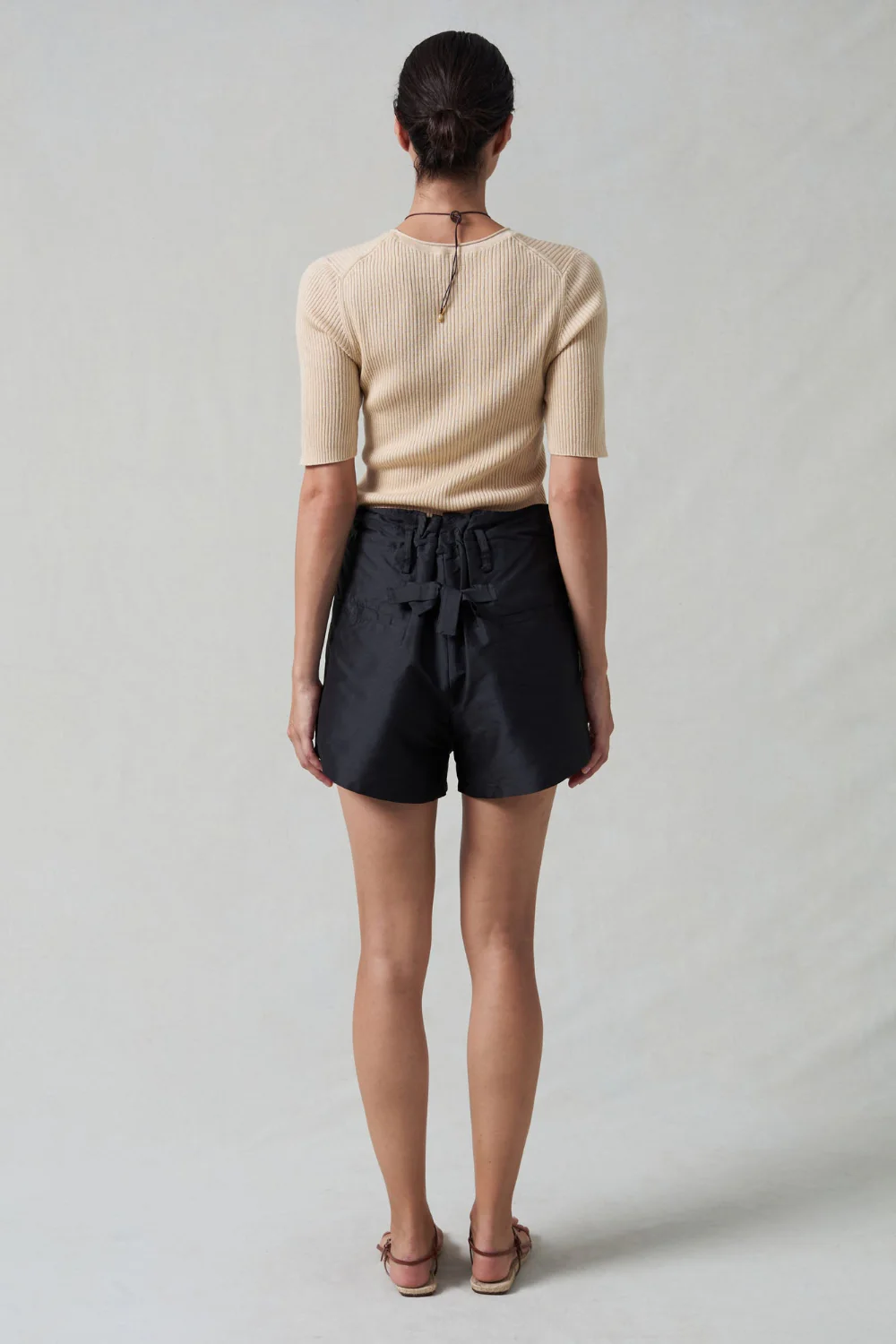 Techno Taffeta Shorts Black - Image 5