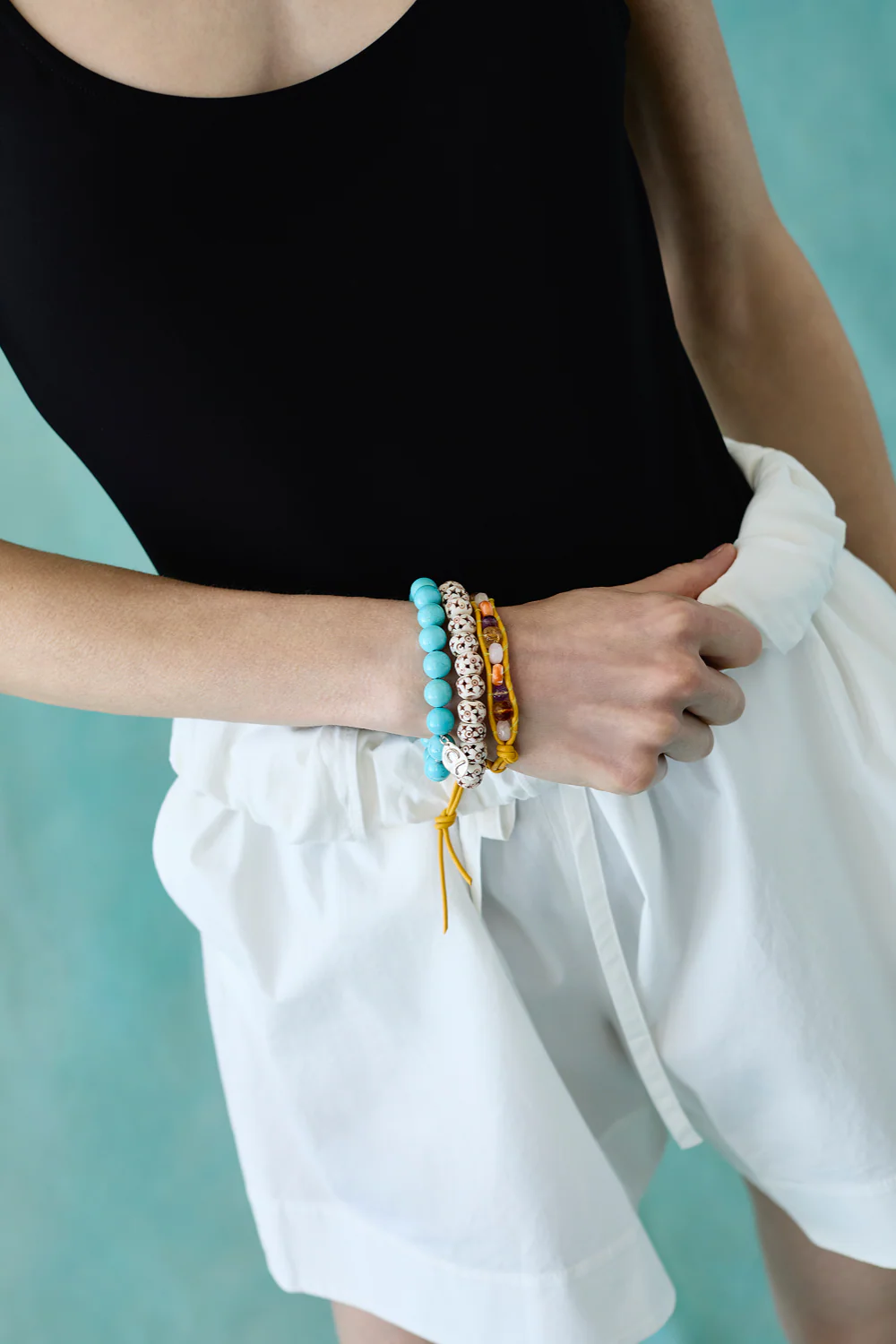 Wake Single Wrap Bracelet Yellow - Image 2