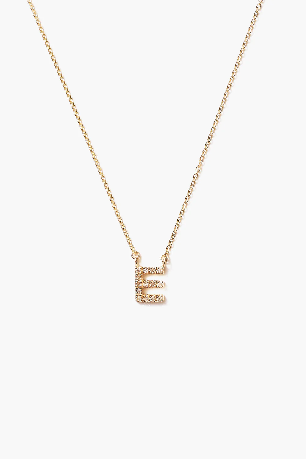 14k Gold and White Diamond Initial Necklace - Image 10